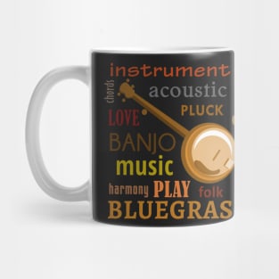 Banjo Words Mug